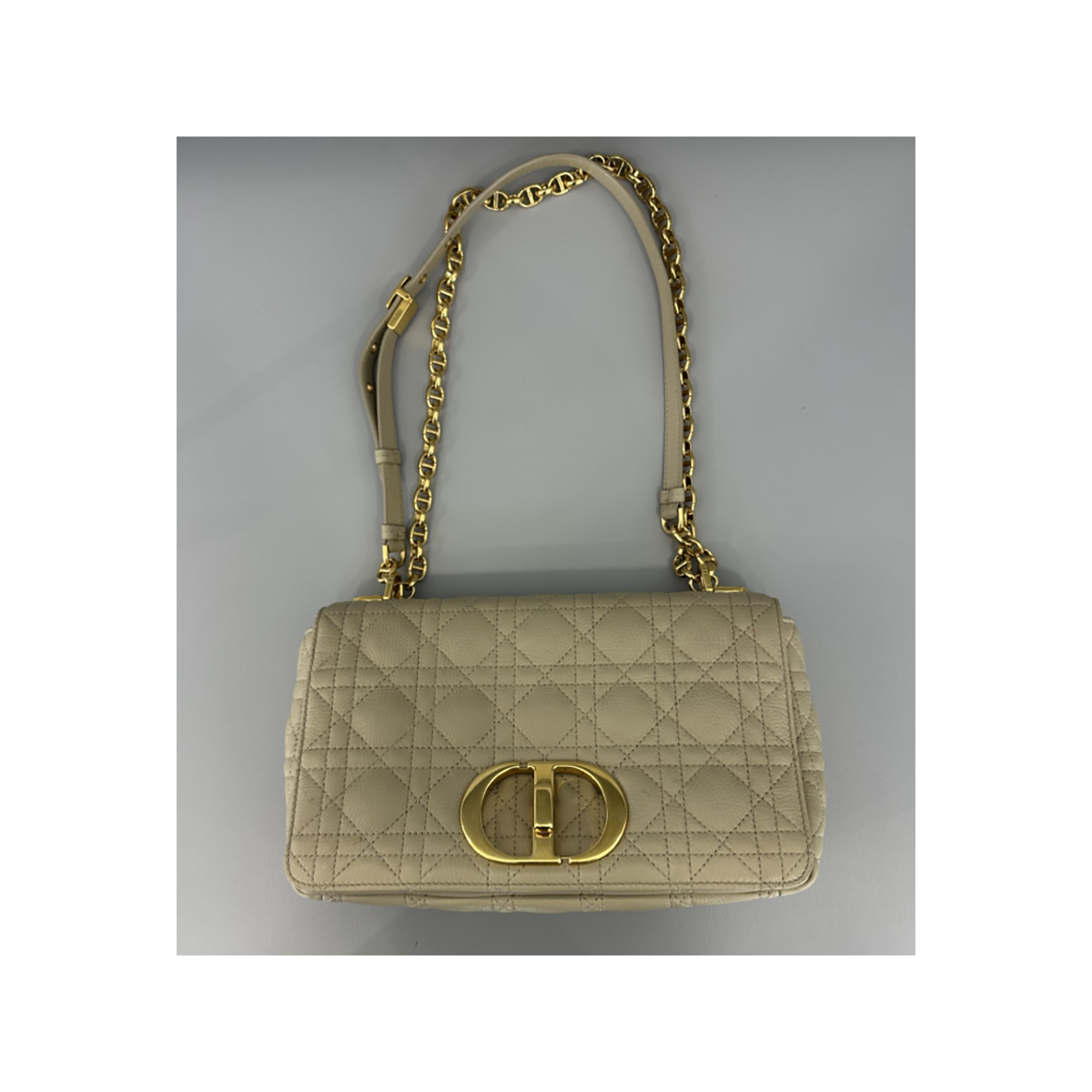 PRELOVED DIOR CARO ROPE BAG IN BEIGE PRELOVED DIOR CARO ROPE BAG IN BEIGE