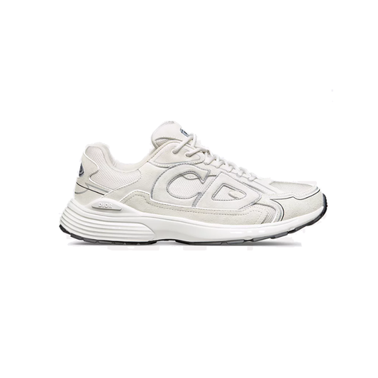 DIOR B30 ECRU SUEDE TRAINERS IN BEIGE