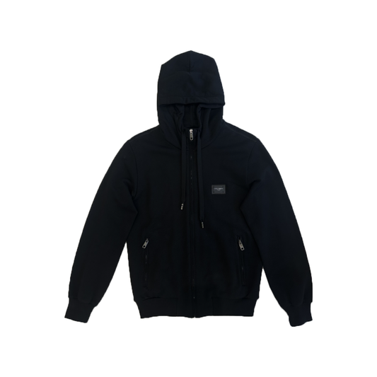 PRELOVED DOLCE & GABBANA ZIP-UP HOODIE IN BLACK