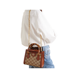 GUCCI DIANA MINI LEAHER-TRIMMED CRYSTAL-EMBELLISHED CANVAS-JACQUARD TOTE