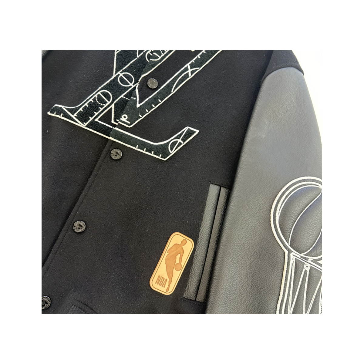 PRELOVED LOUIS VUITTON NBA BOMBER JACKET IN BLACK