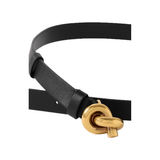 BOTTEGA VENETA LEATHER BELT IN BLACK