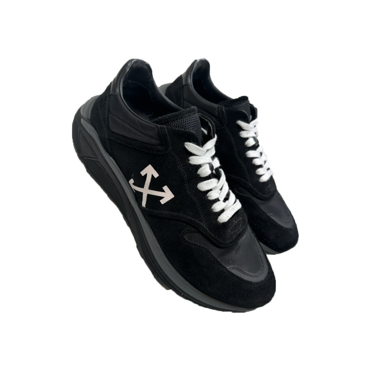 PRELOVED OFF-WHITE VIRGIL TRAINERS IN BLACK