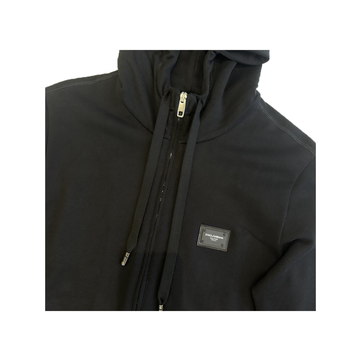 PRELOVED DOLCE & GABBANA ZIP-UP HOODIE IN BLACK