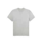 LOEWE LOGO EMBROIDERED COTTON T-SHIRT IN GRAY