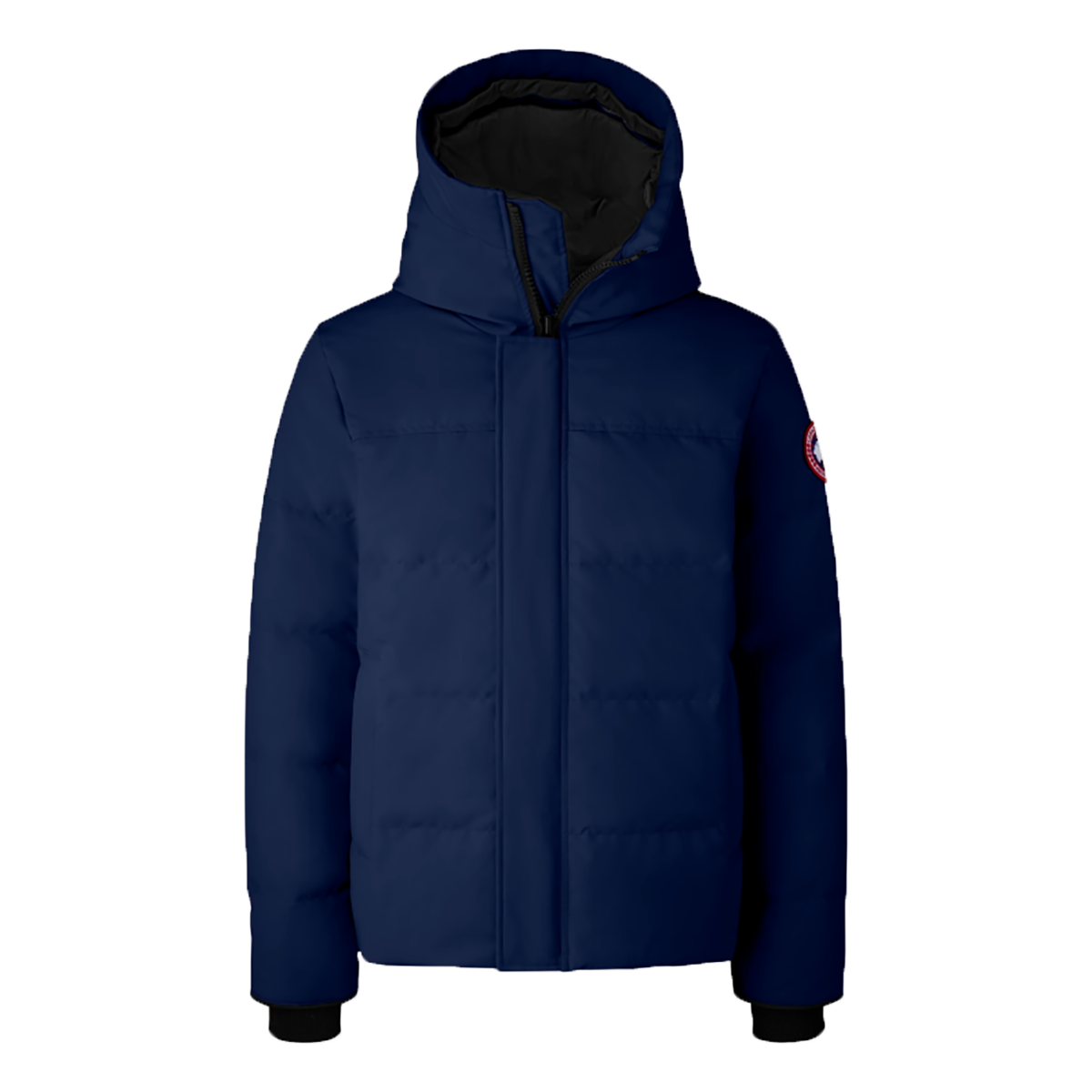 CANADA GOOSE MAC MILLAN PARKA ICONIC BADGE IN ATLANTIC NAVY