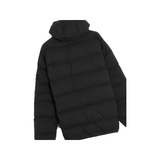 STONE ISLAND LOGO PATCH PUFFER COAT IN BLACK