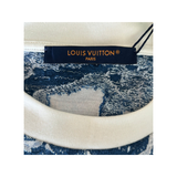 PRELOVED LOUIS VUITTON AQUAGARDEN MONOGRAM T-SHIRT IN BLUE/WHITE