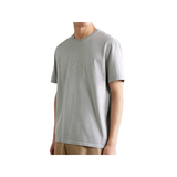 LOEWE LOGO EMBROIDERED COTTON T-SHIRT IN GRAY