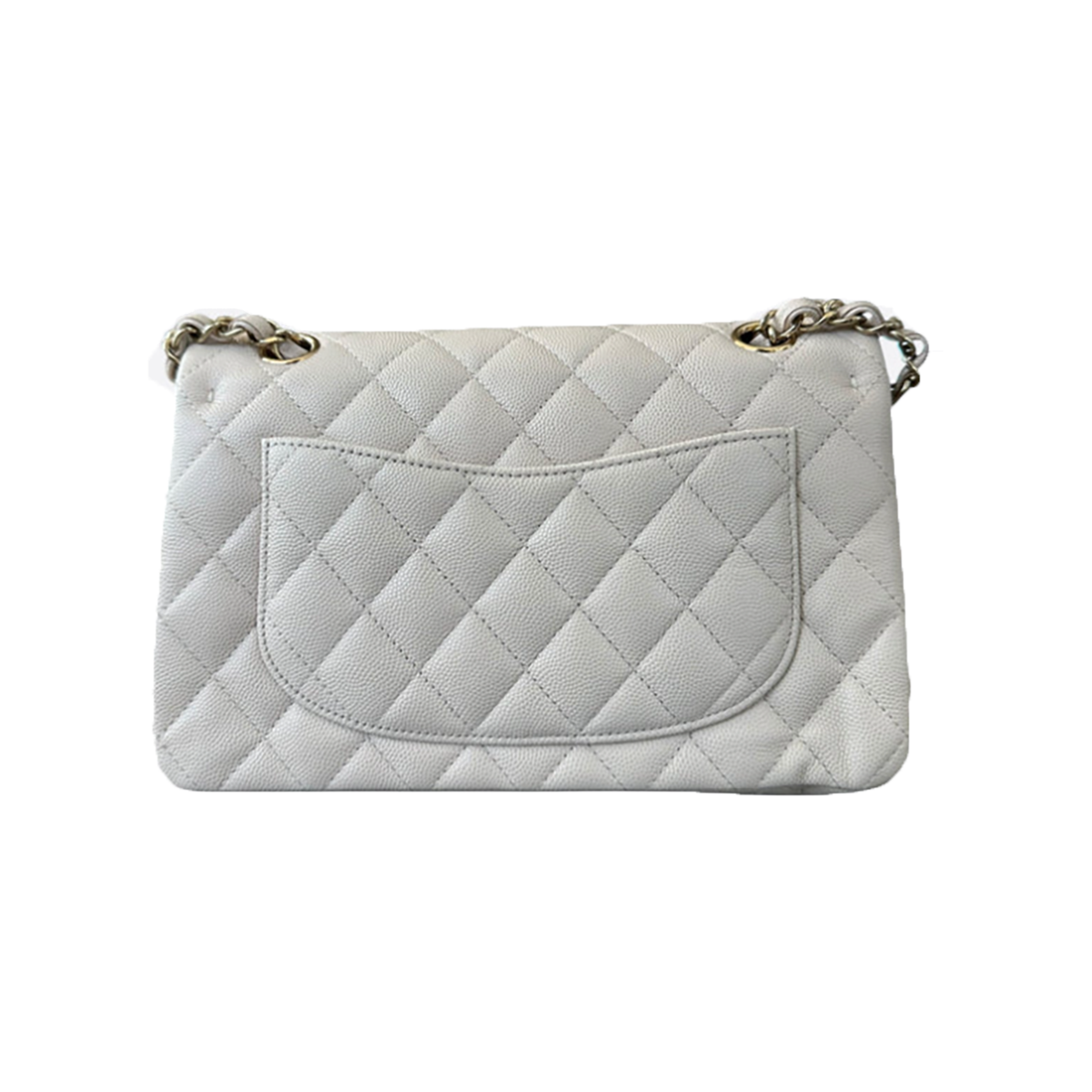 CHANEL BEIGE QUILTED CAVIAR SMALL FLAP BAG IN BEIGE