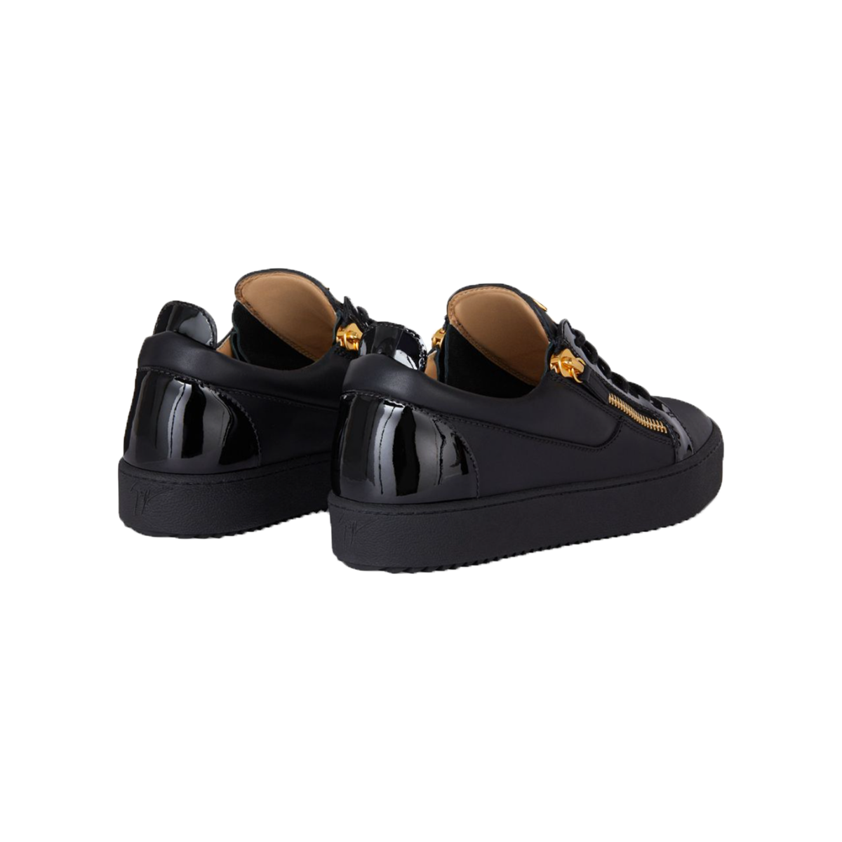 GUISEPPE LOW FRANKIE TRAINERS IN BLACK