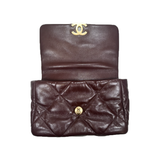 PRELOVED CHANEL BROWN QUILTED LEATHER FLAP MEDIUM BAG