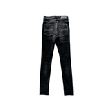 AMIRI AGED BLACK AND WHITE BANDANA PATCH MX1 JEANS