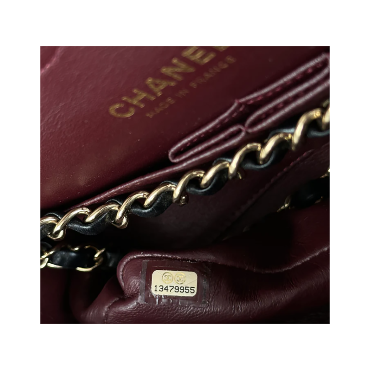 PRELOVED CHANEL BLACK LAMBSKIN QUILTED MEDIUM FLAP BAG