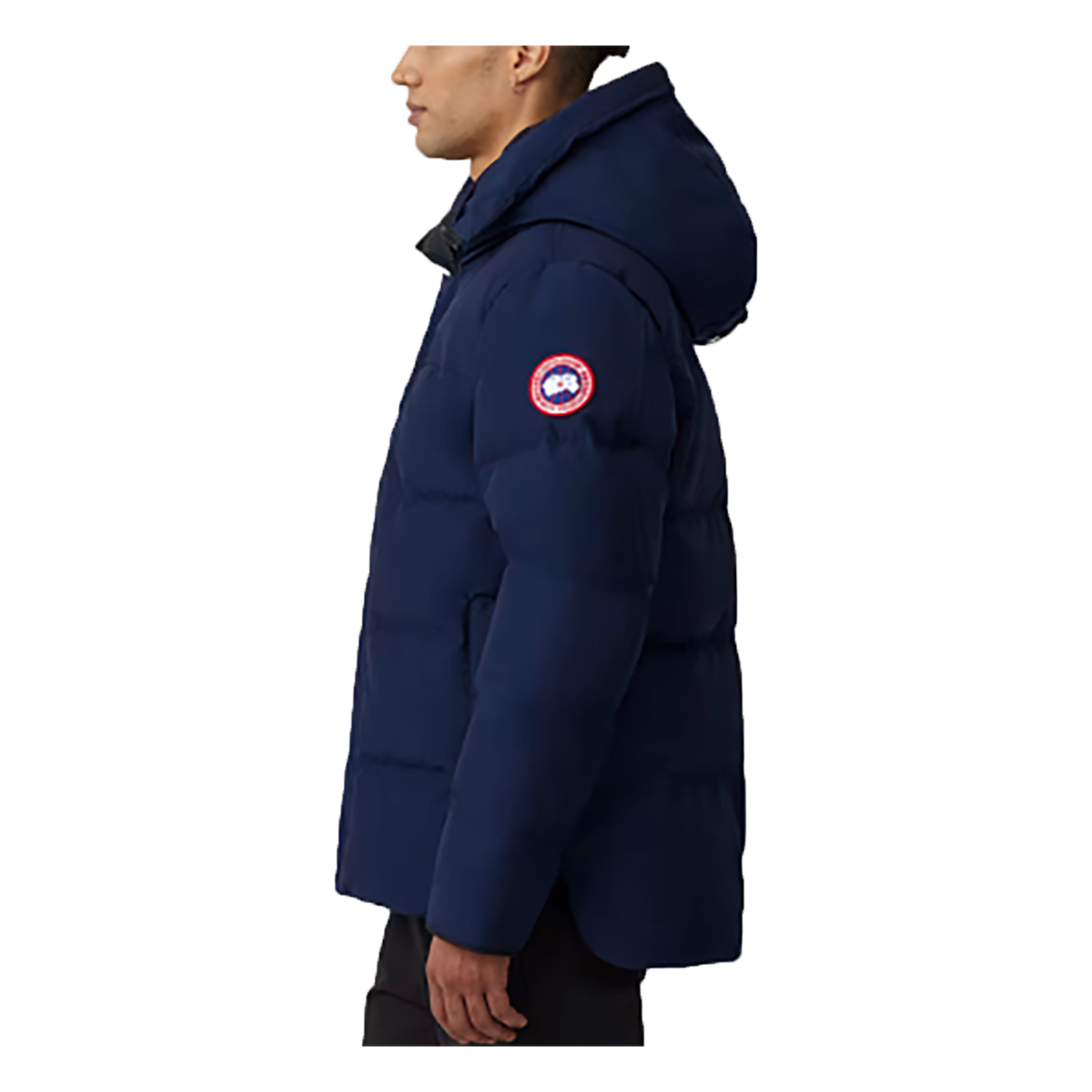 CANADA GOOSE MAC MILLAN PARKA ICONIC BADGE IN ATLANTIC NAVY