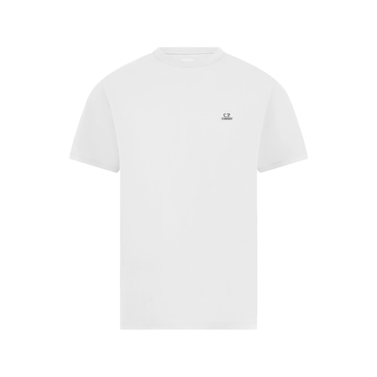 CP COMPANY BASIC MINI LOGO T-SHIRT IN WHITE
