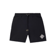 CASABLANCA STRAIGHT-LEG EMBELLISHED SHORTS IN BLACK