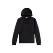 STONE ISLAND GARMENT DYED HOODIE IN BLACK