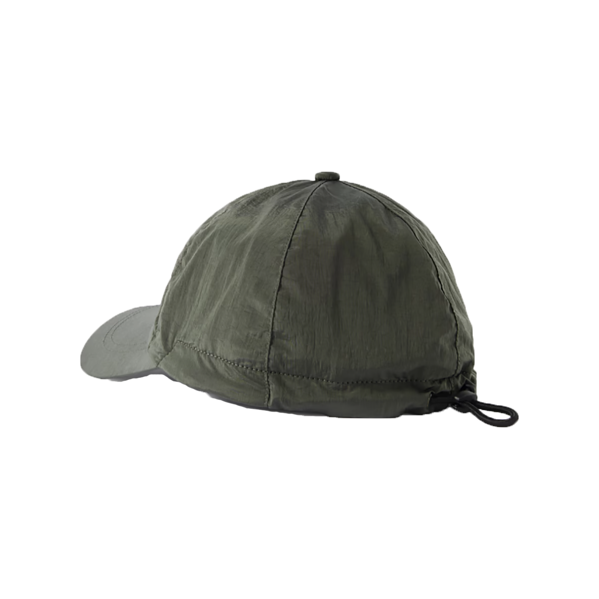 STONE ISLAND LOGO-APPLIQUED ECONYL® NYLON METAL CAP IN GREEN