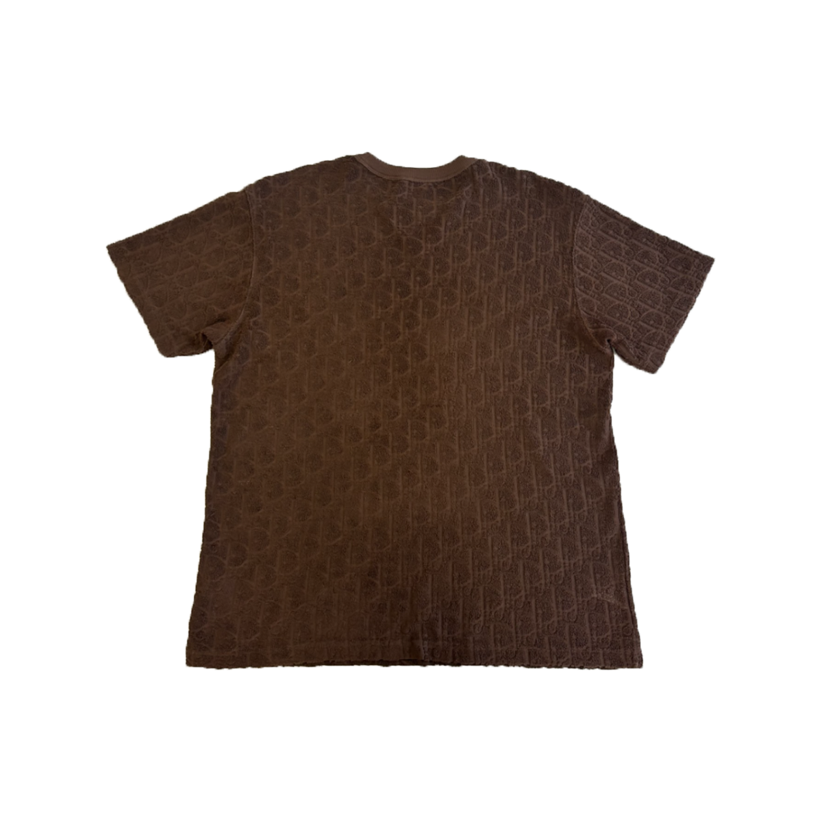 PRELOVED OBLIQUE RELAXED FIT T-SHIRT IN BROWN