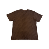 PRELOVED OBLIQUE RELAXED FIT T-SHIRT IN BROWN