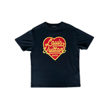 PRELOVED LOUIS VUITTON NIGO HEART INTARSIA T-SHIRT IN NAVY