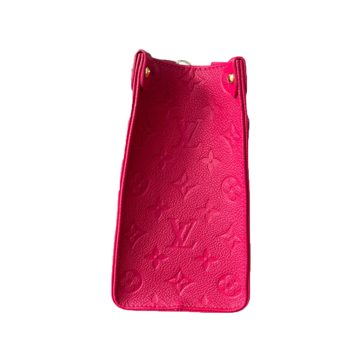 LOUIS VUITTON MONOGRAM EMPREINTE ON THE GO PM IN PINK