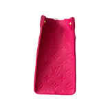 LOUIS VUITTON MONOGRAM EMPREINTE ON THE GO PM IN PINK