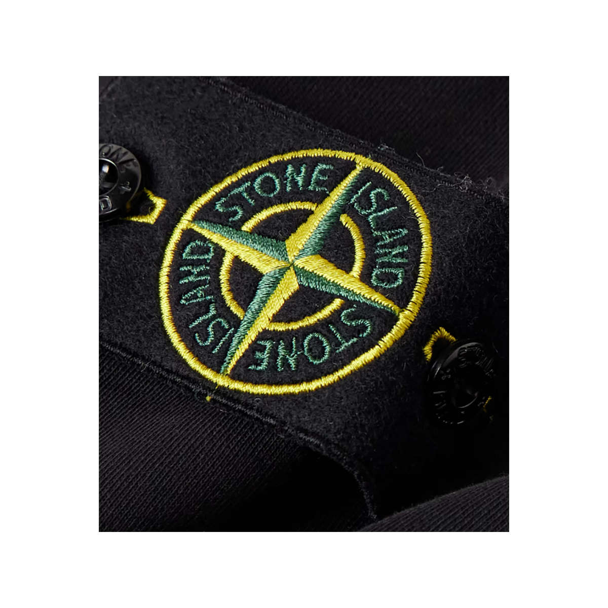 STONE ISLAND GARMENT DYED HOODIE IN BLACK
