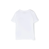 MONCLER JUNIOR LOGO T-SHIRT IN WHITE