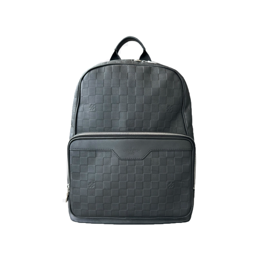 PRELOVED LOUIS VUITTON DAMIER LEATHER CAMPUS BACKPACK IN BLACK