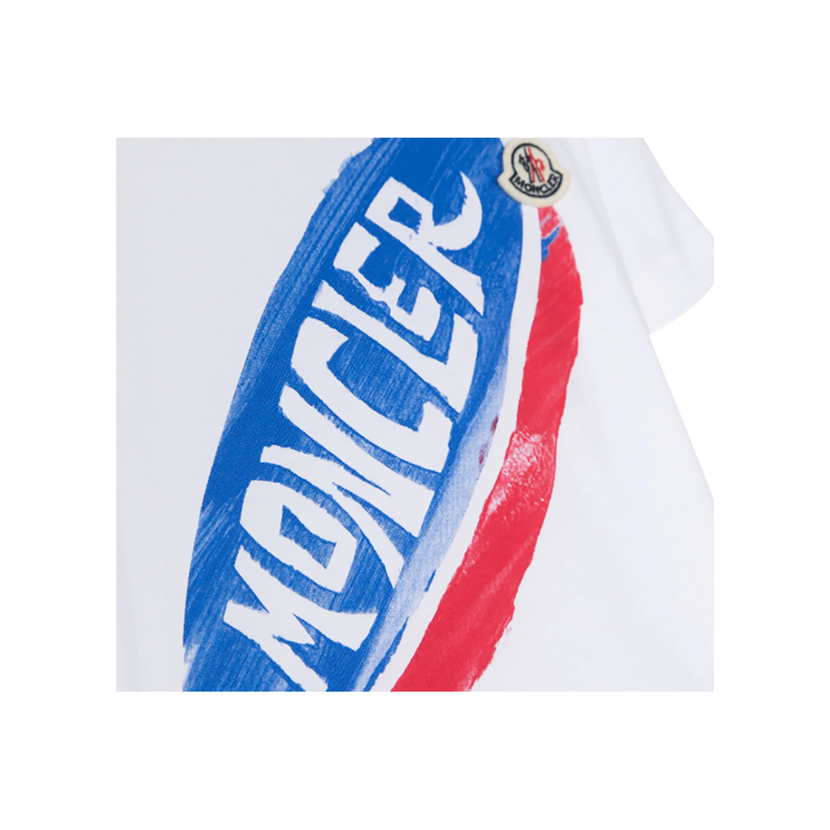 MONCLER JUNIOR LOGO T-SHIRT IN WHITE