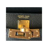 HERMES MINI KELLY 20 IN BLACK EPSOM