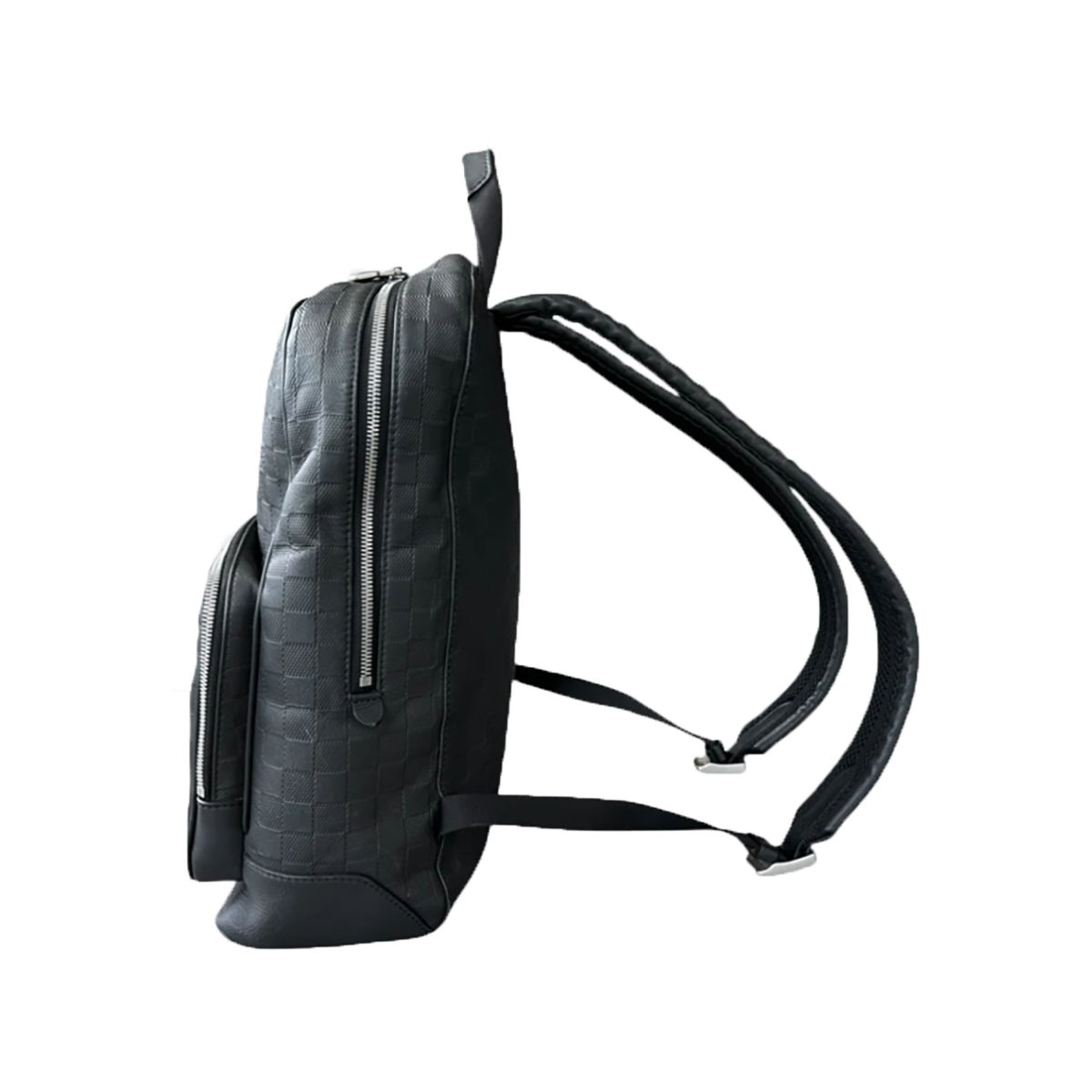 PRELOVED LOUIS VUITTON DAMIER LEATHER CAMPUS BACKPACK IN BLACK
