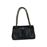 PRELOVED CHANEL DOUBLE FLAP WITH GOLD HARDWEAR IN BLACK