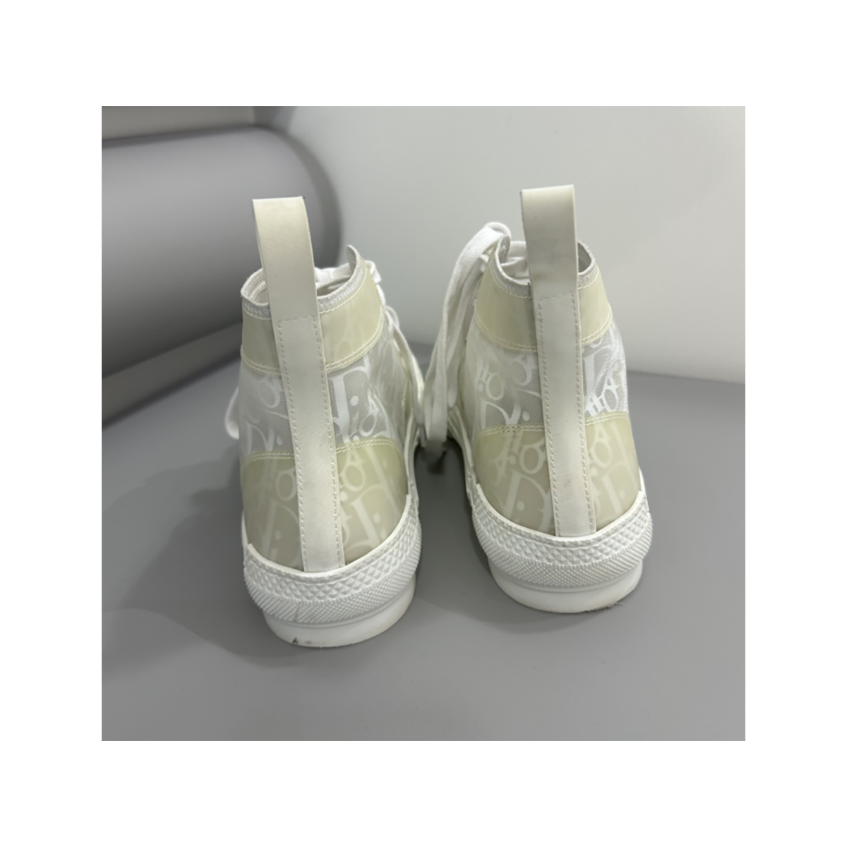 PRELOVED DIOR B23 HIGH TOP IN WHITE MESH
