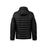 STONE ISLAND HOODED NYLON DOWN-TC JACKET IN BLACK