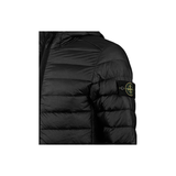 STONE ISLAND HOODED NYLON DOWN-TC JACKET IN BLACK