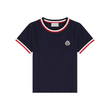MONCLER LOGO T-SHIRT IN NAVY BLUE