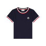 MONCLER LOGO T-SHIRT IN NAVY BLUE