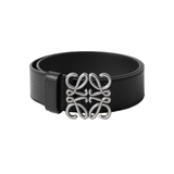 LOEWE ANAGRAM 4CM LEATHER BELT IN BLACK