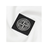 STONE ISLAND LOGO APPLIQUED COTTON T-SHIRT IN WHITE