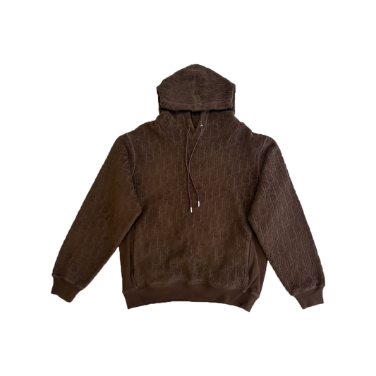 PRELOVED DIOR RELAXED-FIT MONOGRAM HOODIE IN BROWN