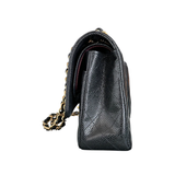 CHANEL BLACK CAVIAR QUILTED MEDIUM FLAP BAG