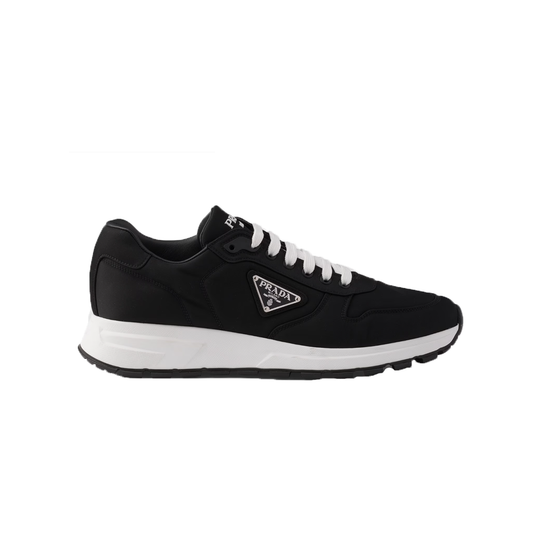 PRADA PRAX 01 RE-NYLON TRAINERS IN BLACK/WHITE