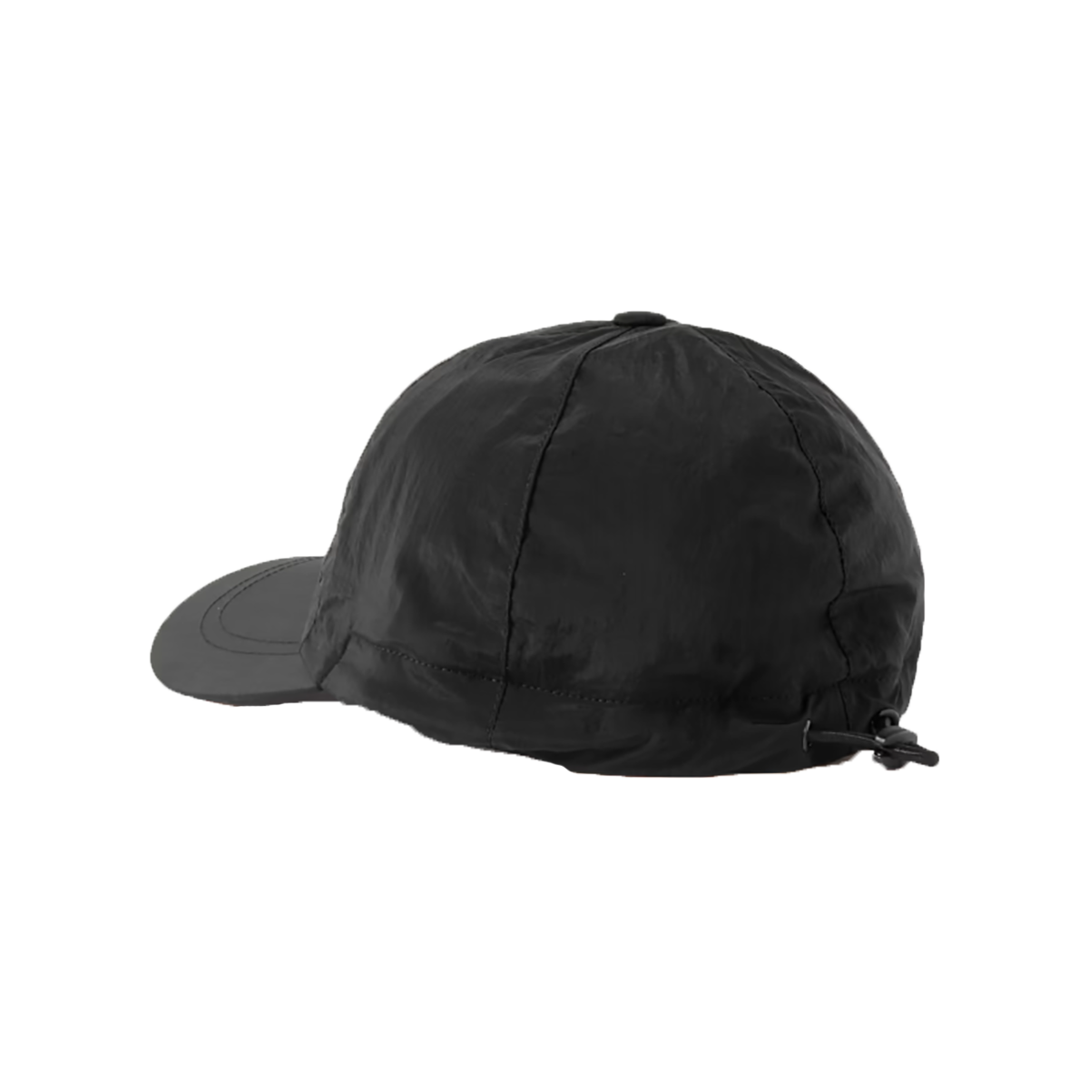 STONE ISLAND LOGO-APPLIQUED ECONYL® NYLON METAL CAP IN BLACK