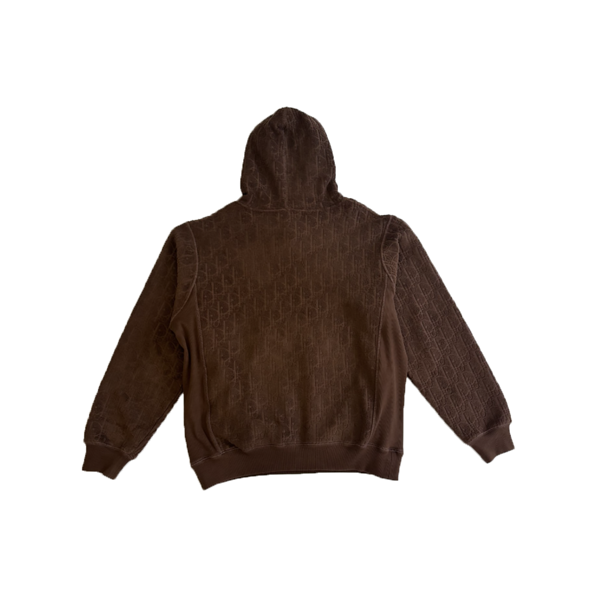 PRELOVED DIOR RELAXED-FIT MONOGRAM HOODIE IN BROWN