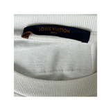 PRELOVED LOUIS VUITTON PENDANT LOGO T-SHIRT IN WHITE