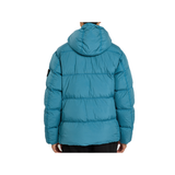 STONE ISLAND COMPASS BADGE RIPSTOP HOODED JACKET IN BLUE