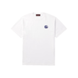 GUCCI LOGO-EMBROIDERED COTTON T-SHIRT IN WHITE